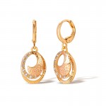 Fashion Cubic Zirconia Copper or Brass Dangle Earrings