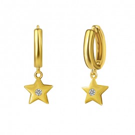 Great Value White Gold Plated Dangle Earrings 
