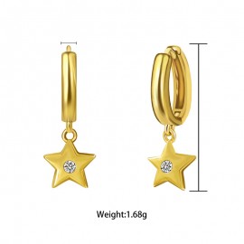 Great Value White Gold Plated Dangle Earrings 