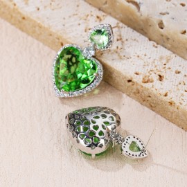 Love & Heart Big Dangle Earrings
