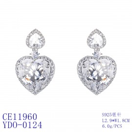 Pretty Cubic Zirconia Luxury Dangle Earrings