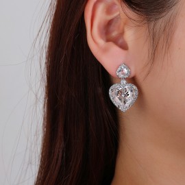 Pretty Cubic Zirconia Luxury Dangle Earrings