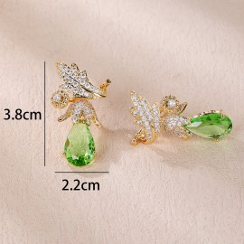 Luxury Big Dangle Earrings of Original Design