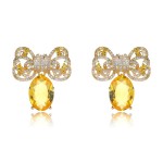 Recommended Gold Plated Yellow Dangle Earrings from Top Designer