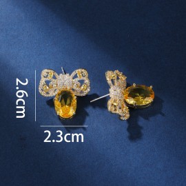 Recommended Gold Plated Yellow Dangle Earrings from Top Designer