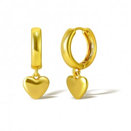 Love & Heart Delicate Dangle Earrings