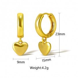 Love & Heart Delicate Dangle Earrings
