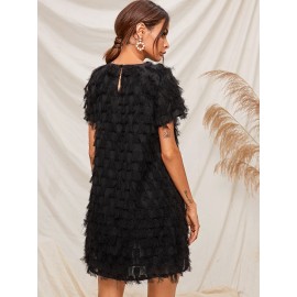 Keyhole Back  Tunic Dress