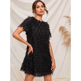 Keyhole Back  Tunic Dress