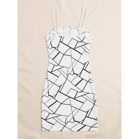Geo Print Bodycon Dress