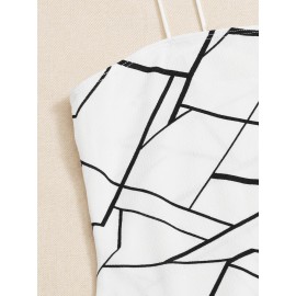Geo Print Bodycon Dress