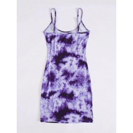 Butterfly Print Tie Dye Dress