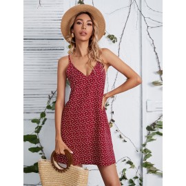 Allover Heart Print  Dress