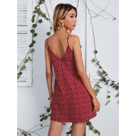 Allover Heart Print  Dress