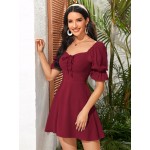 Ruched Detail A-line Dress